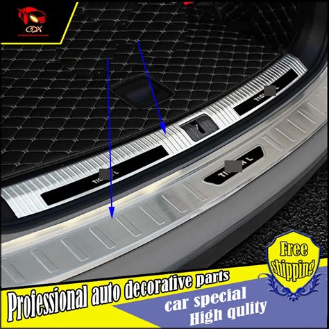 Stainless Steel Rear Bumper Guard Pedal For Volkswagen Vw Tiguan
