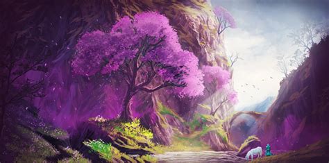 Mystic Warriors Quest Fantasy Landscape Hd Wallpaper By Ricardo Herrera