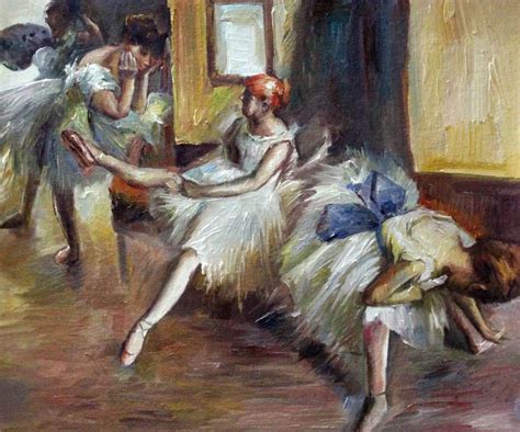 Edgar Degas Ballet Rehersal Ballerina Art Paintings Edgar Degas