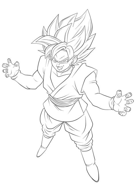 While goku black on the other hand just gets stronger and stronger as fights go on. Black Goku GM10 (Lineart) by NekoAR.deviantart.com on ...