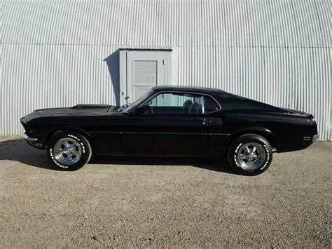 1969 Ford Mustang Mach 1 351 4bbl Raven Black Solid Texas Car Ac