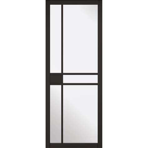 Three Folding Doors And Frame Kit Greenwich 30 Clear Glass Black