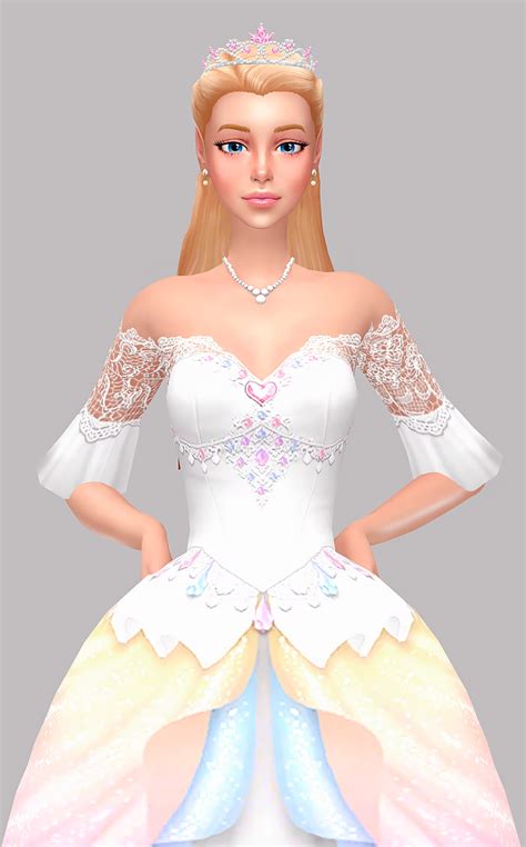 Pin By Rose🐕 ️ On Sims 4 Cc Sims 4 Dresses Barbie Dress Sims 4 Mods