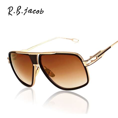 2017 hot square men sunglasses women luxury brand designer oversized 18k gold high quality big