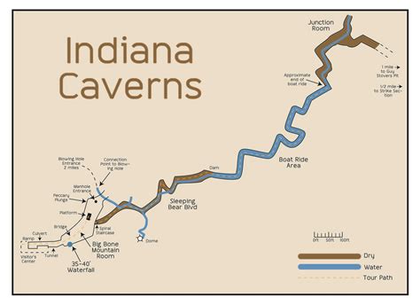 Cave Map Indiana Caverns