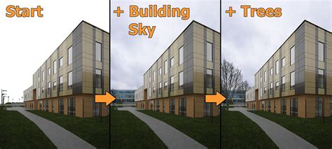 How To Use Photoshop For Architectural Renderings Image Editing Sample
