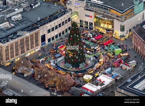 Christmas Market In The City Centre Of Dortmund With The Largest