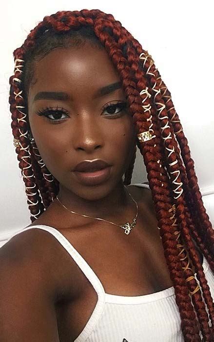 A little wavy hair would be perfect for a french braid hairstyle. 25 Crochet Box Braids Hairstyles for Black Women | StayGlam