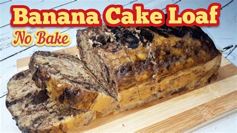 No Bake Banana Cake Loaf Recipe How To Make Moist Banana Cake Without