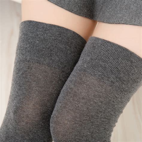 Autumn Winter Wool Socks Women Stockings Warm Fashion Thigh High Over