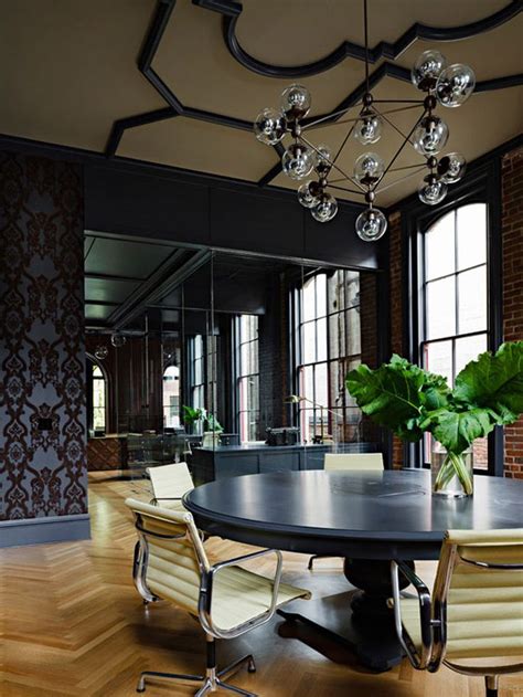 The Gothic Office A Luxurious Dark And Glamorous Private Office By