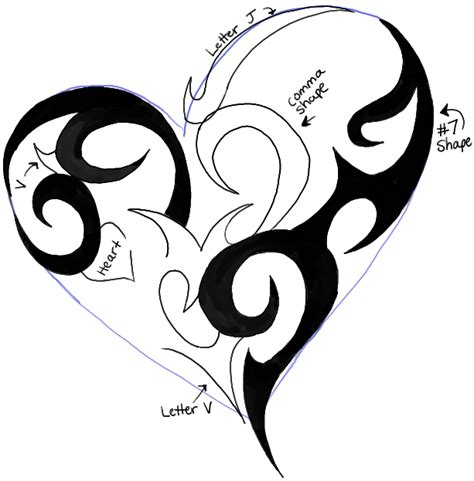 If you are interested in modern simple tattoos characters then how to draw traditional tattoos app is very handy for you. How to Draw a Tribal Heart Tattoo Design in Easy Steps Tutorial - How to Draw Step by Step ...
