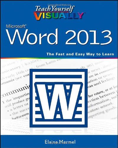 Teach Yourself Visually Word 2013 Let Me Read
