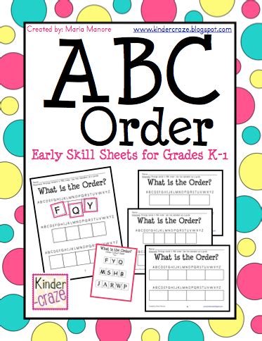 Very few examples of this form of written old english in the year 1011, a monk named byrhtferð recorded the traditional order of the old english alphabet.2 he listed the 24 letters. Classroom Freebies Too: Introduction to ABC Order