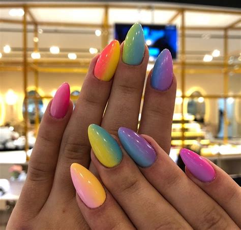 Pin By Ivana Grujić On Ombre Nails Rainbow Nails Gel Nails Cute Nails