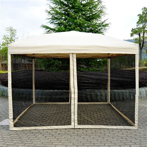 10×10 custom canopy are perfect for indoor or outdoor events. Outdoor Gazebo Canopy 10' x 10' Pop Up Party Tent Mesh ...