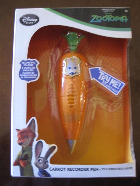 Disney Store Zootopia Judy Hopps Carrot Recorder Pen Toy New In Box