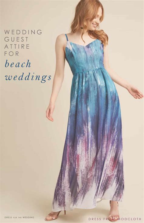 Knowing what wedding suit or attire to wear can be hard. Beach Wedding Guest Dresses | Dress for the Wedding