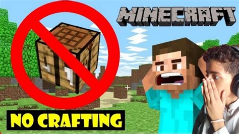 Beating Minecraft Without Crafting Anything Hindi No Crafting Table