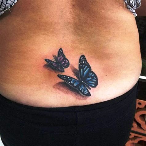 Butterfly tattoos are very common nowadays but artists still find beautiful and original ways to make them. 30 Marvelous Butterfly Tattoo Ideas For You To Try - Revelationluv | Lower back tattoos, Girl ...