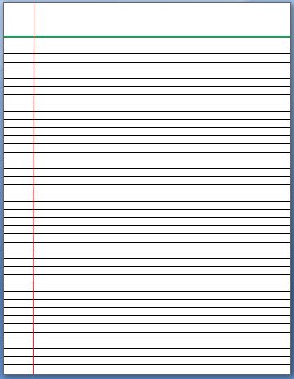 6 Free Lined Paper Templates Ms Word Documents