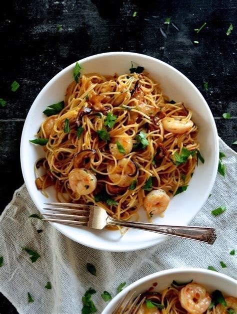 Soy Sauce Butter Pasta With Shrimp And Shiitakes The Woks Of Life