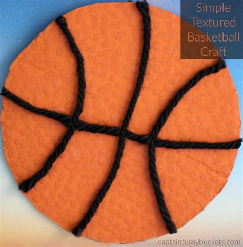 Textured Basketball Craft Perfect For March Basketball Games