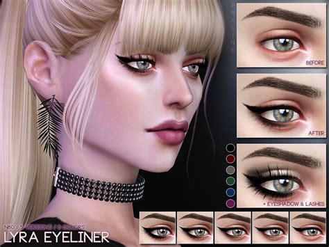 Eyeliner In 30 Versions Found In Tsr Category Sims 4 Female Eyeliner