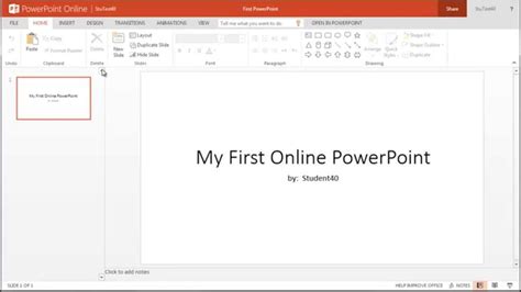 Office 365 Onedrive Creating Powerpoint Presentations Youtube