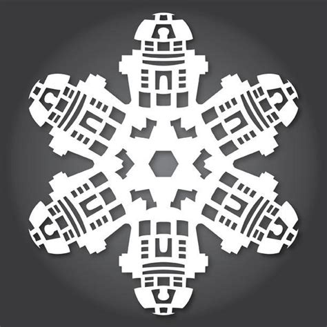 51 Free Paper Snowflake Templates—star Wars Style Christmas Ideas