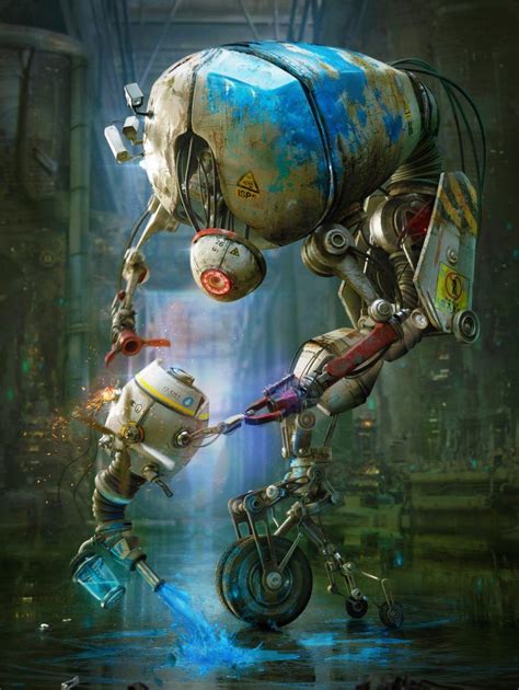 Painting Robots By Gleb Alexandrov Concept Art Painting Art