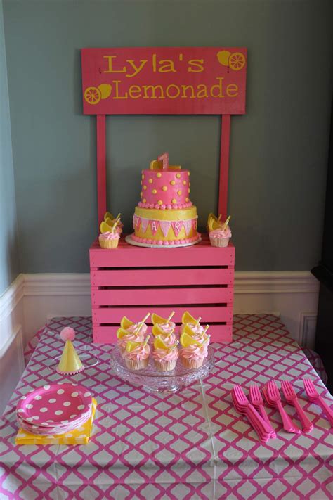 pink lemonade stand birthday party ideas photo 1 of 12 catch my party