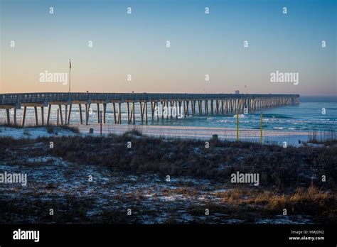 Peir At Panama City Beach Florida At Sunrise Stock Photo Alamy
