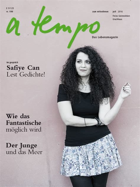 A Tempo Das Lebensmagazin Safiye Can