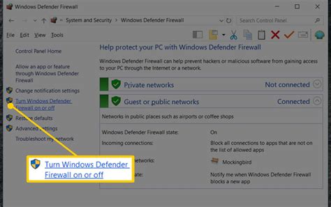 How To Disable The Windows Firewall In Windows