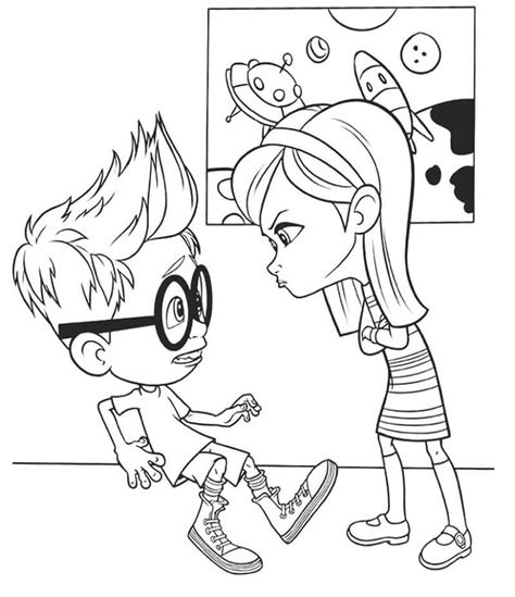 Sherman From Mr Peabody And Sherman Coloring Page Free Printable