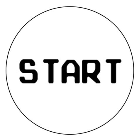 Start Button Decal Retro Active Arcade