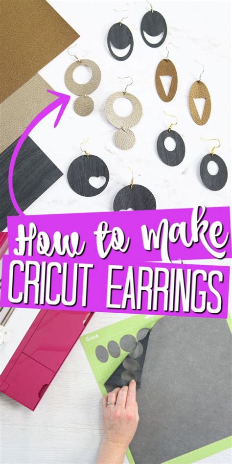 Learn How To Make Earrings With A Cricut Machine How To Make Earrings