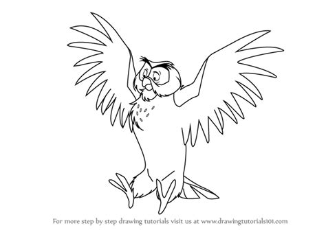 Winnie the pooh and mr. Learn How to Draw Owl from Winnie the Pooh (Winnie the ...