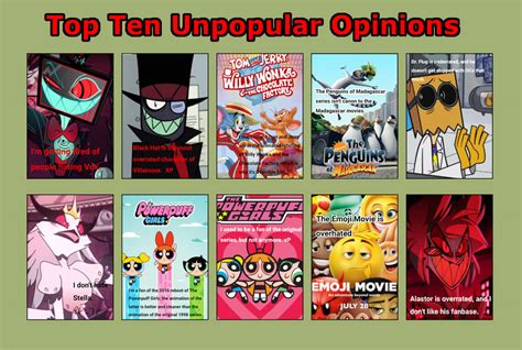 My Top 10 Unpopular Opinions By Starlings4ever On Deviantart