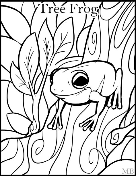 Realistic Frog Coloring Pages Free Download On Clipartmag