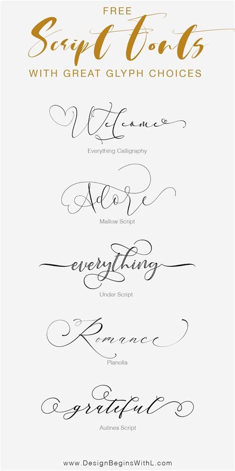 Free Script Fonts With Multiple Glyph Styles Free Script Fonts Cricut Fonts Lettering Fonts