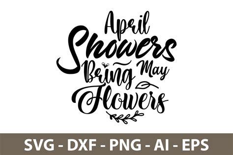 April Showers Bring May Flowers Svg By Orpitaroy Thehungryjpeg