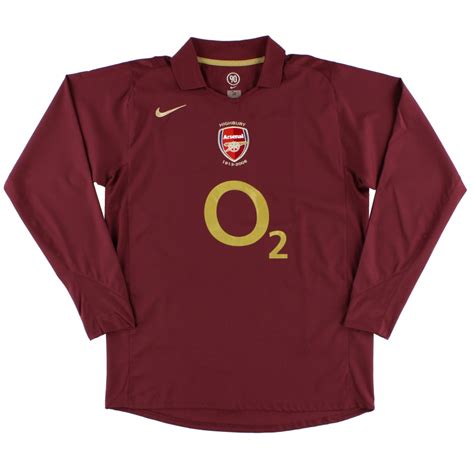 2005 06 Arsenal Nike Highbury Heimtrikot Ls Xl