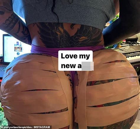 Surgery Addicted Model Gets Under The Table Silicone Butt Injections Daily Mail Online