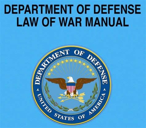 Document Pentagon Law Of War Manual Usni News