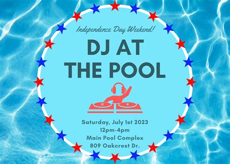 Dj At The Pool — Providence Homeowners Association