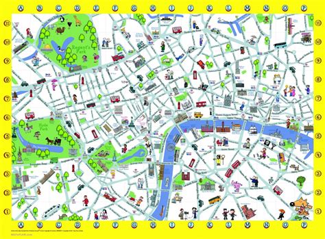 Map Of London Tourist Attractions Sightseeing Tourist Tour Map Of