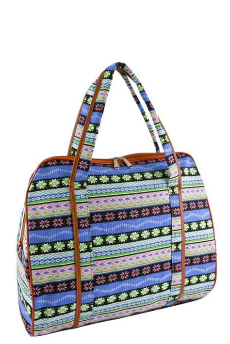 DESIGNER CANVAS AZTEC LARGE WEEKENDER BAG Weekender Bag Bags Design