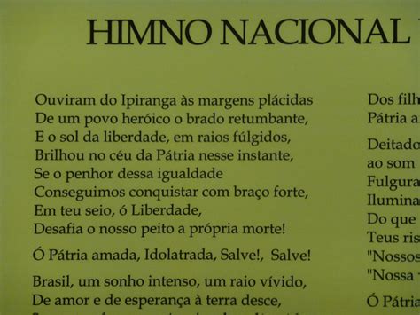 Himno Brasil Letra Completa